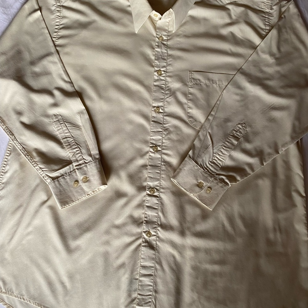 Paolo Gardini Men's Cream Shirt size 2XL